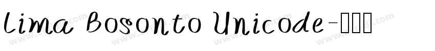 Lima Bosonto Unicode字体转换